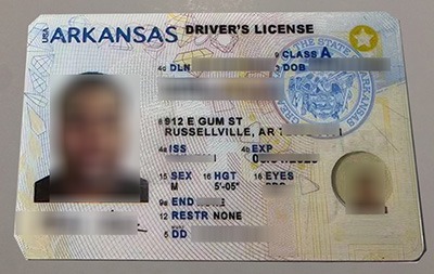 Buy fake Arkansas Driver's License