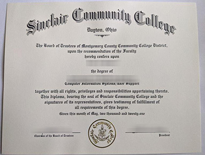 Buy Fake Sinclair Community College Diploma