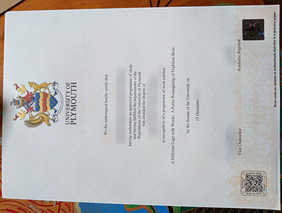 Buy fake Plymouth University diploma