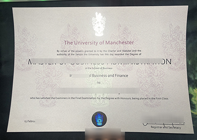 Buy Fake University of Manchester degree