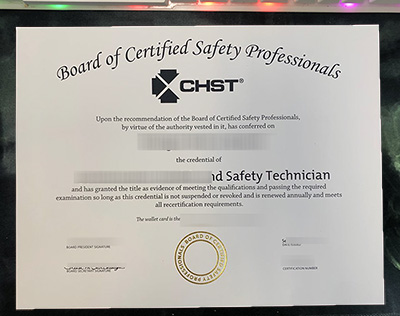Buy CHST Certificate