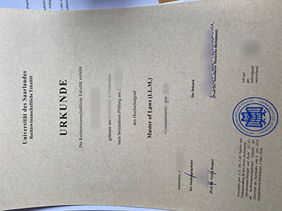 Fake Saarland University Diploma