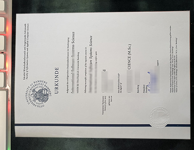 Fake University of Bamberg Diploma