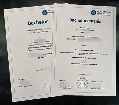 Fake Wilhelm Büchner Hochschule Diploma