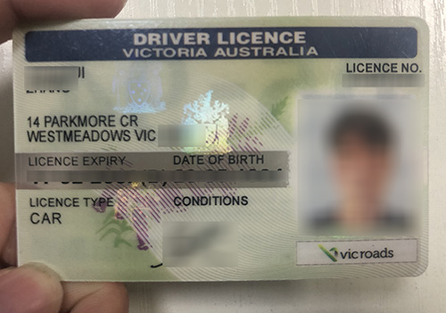 Fake Victoria Driver Licence