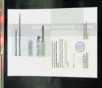 Fake Bauhaus-Universität Weimar Urkunde