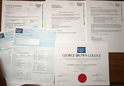 Fake George Brown College Diploma