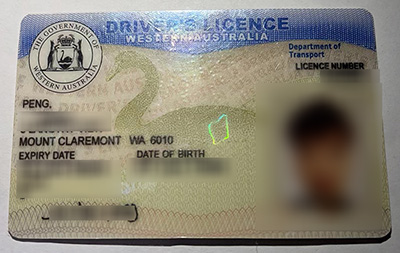 Fake Western Australia ID