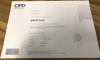 Fake CIPD Certificate