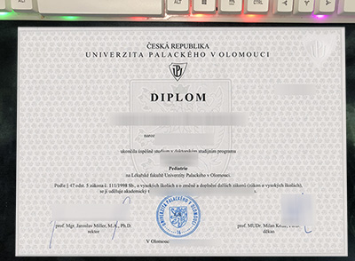 Palacký University Olomouc Diploma