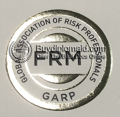 GARP Certificate seal