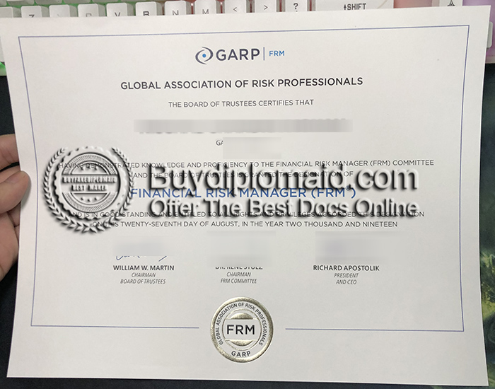 GARP Certificate