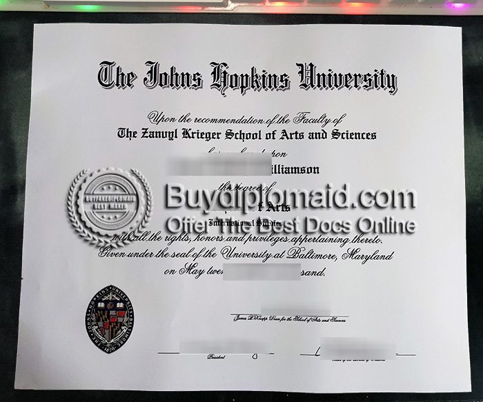 JHU Diploma