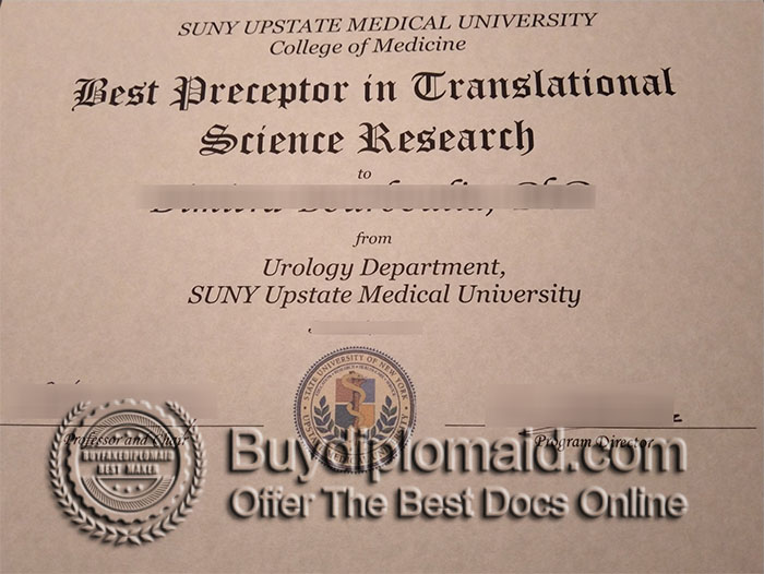 buy fake SUNY Upstate diploma