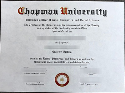 fake Chapman University degree