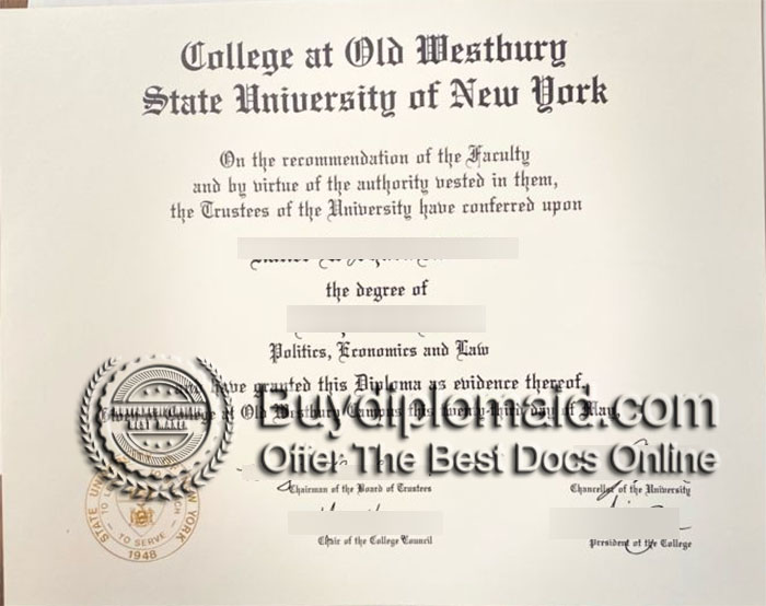 fake SUNY at Old Westbury diploma