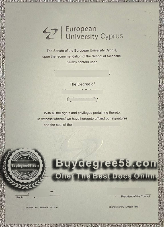 European University Cyprus degree