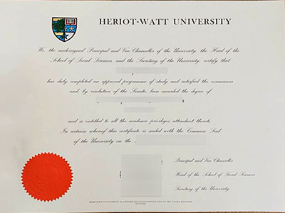 Heriot-Watt degree