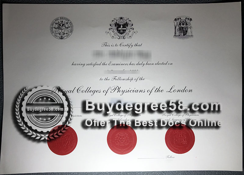 Royal College of Physicians certificate