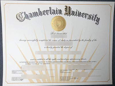 fake Chamberlain University degree
