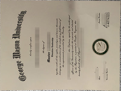 fake George Mason University diploma