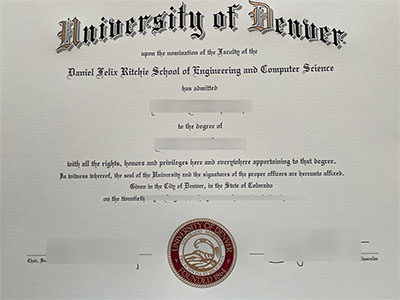 fake university of denver diploma